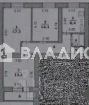 3-к кв. Белгородская область, Белгород ул. Губкина, 55а (66.4 м) - Фото 2