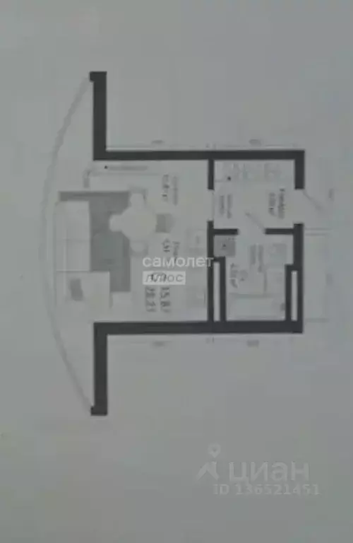 Студия Башкортостан, Уфа ул. Менделеева, 137к1 (33.4 м) - Фото 2