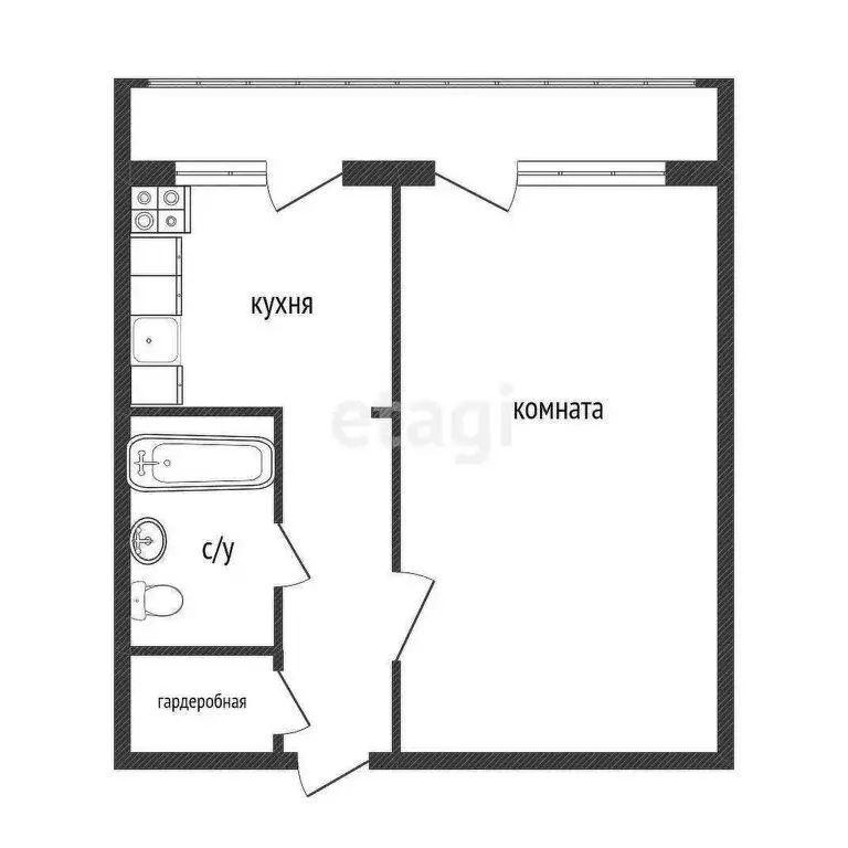 1-комнатная квартира: Красное-на-Волге, микрорайон Восточный, 4 (36.1 ... - Фото 0