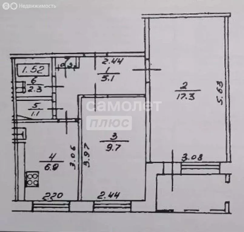 2-комнатная квартира: Уфа, улица Авроры, 25/1 (42.7 м) - Фото 1