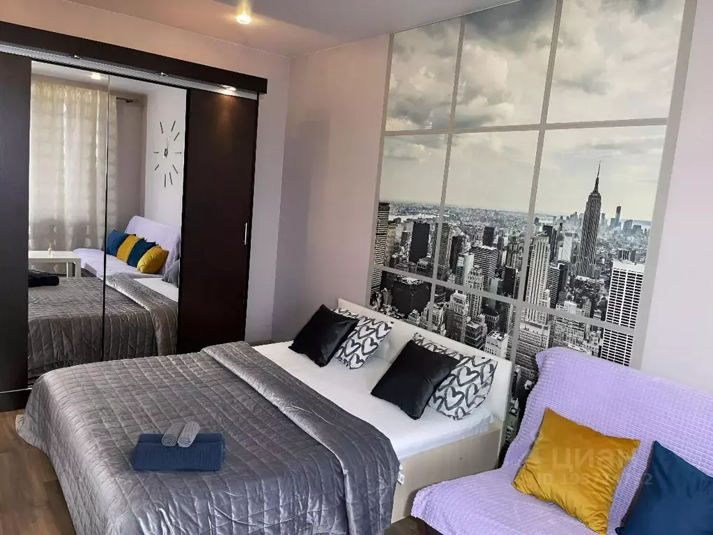 1-к кв. Тверская область, Тверь ул. Склизкова, 44 (43.0 м) - Фото 1