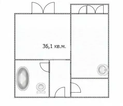 1-к кв. Томская область, Томск Телецентр мкр, ул. Якимовича, 6 (36.1 ... - Фото 2