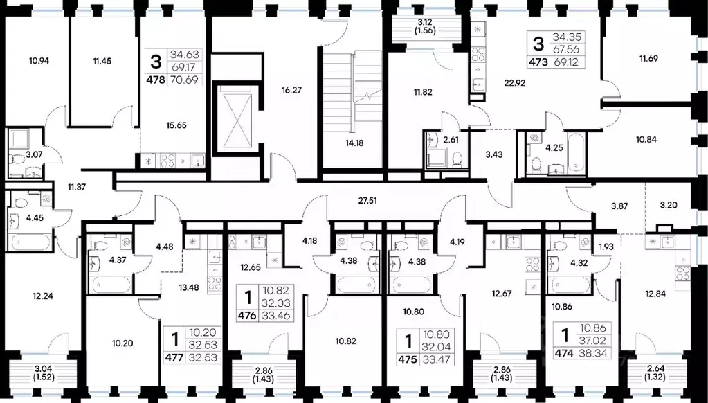 1-к кв. Татарстан, Казань ул. Профессора Мухамедьярова (38.34 м) - Фото 2