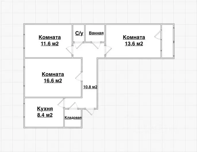3-к кв. Самарская область, Самара ул. Георгия Димитрова, 117 (63.0 м) - Фото 2