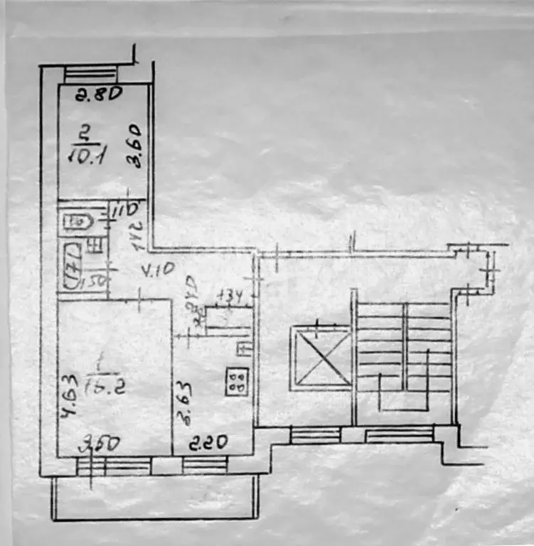 2-к. квартира, 47,6 м, 4/7 эт. - Фото 0