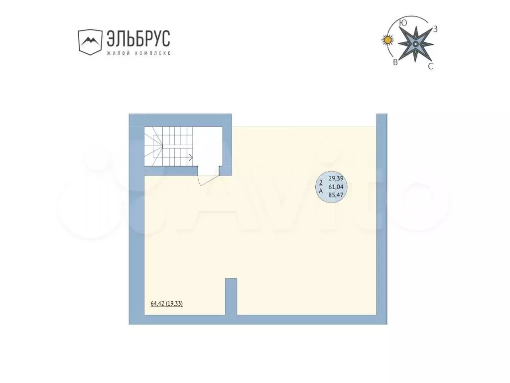 2-к. квартира, 85,5 м, 18/20 эт. - Фото 1