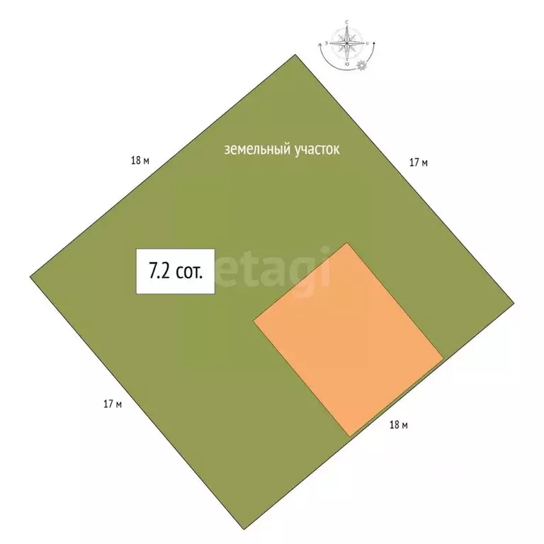 Участок в Новосибирская область, Бердск ул. Изумрудная, 11 (7.2 сот.) - Фото 2