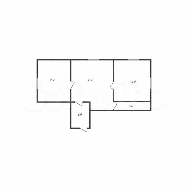 2-к. квартира, 67 м, 2/4 эт. - Фото 0