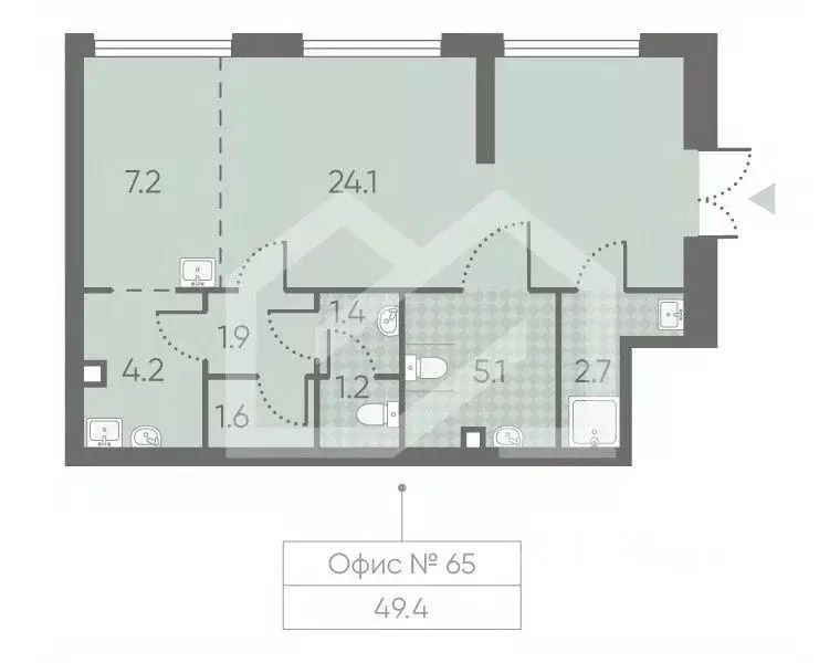 Помещение свободного назначения в Москва Производственная ул., 17 (49 ... - Фото 1