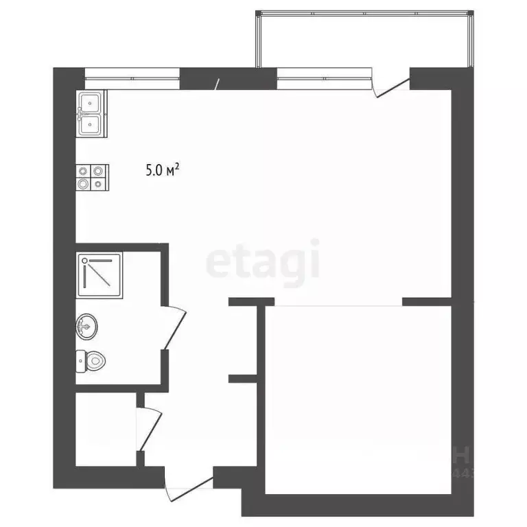 1-к кв. Крым, Ялта ул. Изобильная, 9 (35.0 м) - Фото 1