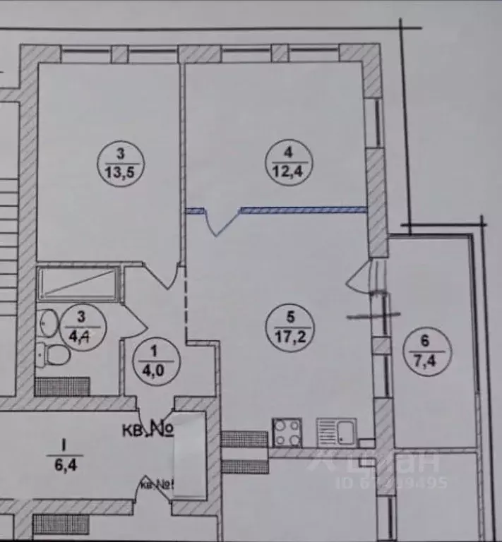 2-к кв. Краснодарский край, Анапа Таманская ул., 121к1 (55.0 м) - Фото 2