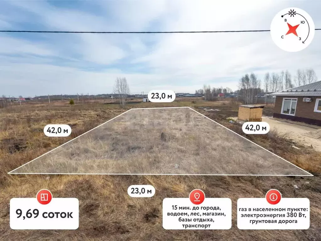 Участок в Тюменская область, Тюмень  (10.0 сот.) - Фото 1