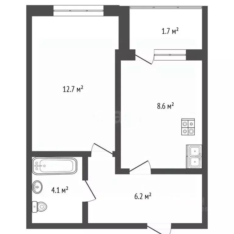 1-к кв. Калининградская область, Калининград Суздальская ул., 17 ... - Фото 2