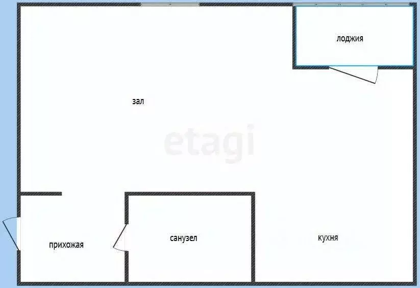 1-к кв. Приморский край, Владивосток ул. Кирова, 45 (43.3 м) - Фото 1