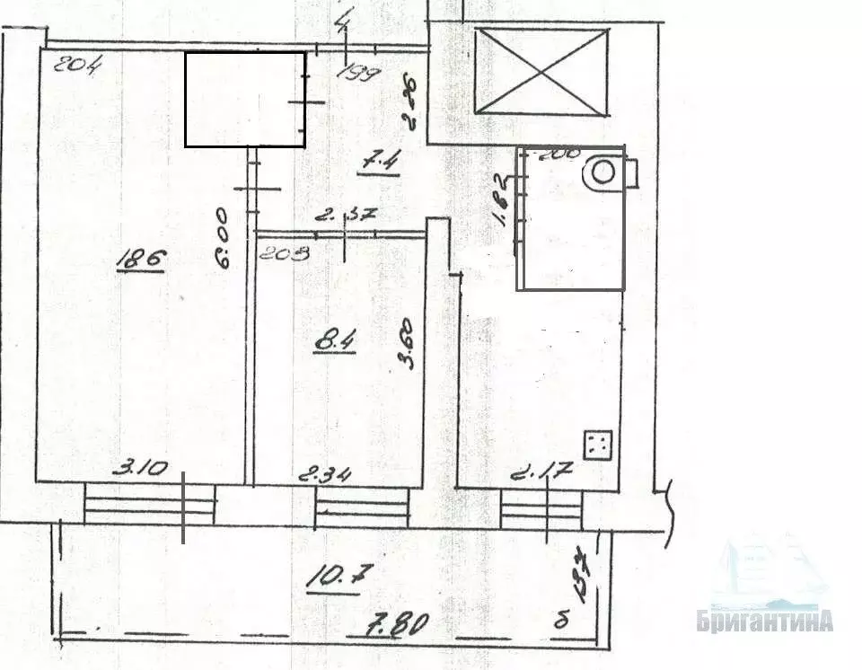 2-комнатная квартира: Самара, проспект Ленина, 16 (53.8 м) - Фото 1