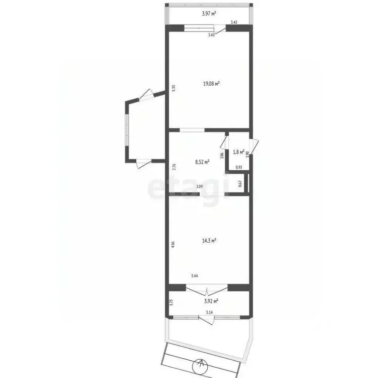 Торговая площадь в Мордовия, Саранск Лямбирское ш., 21 (20 м) - Фото 2