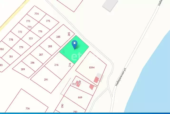 Участок в село Бахтемир, Набережная улица (12.9 м) - Фото 1
