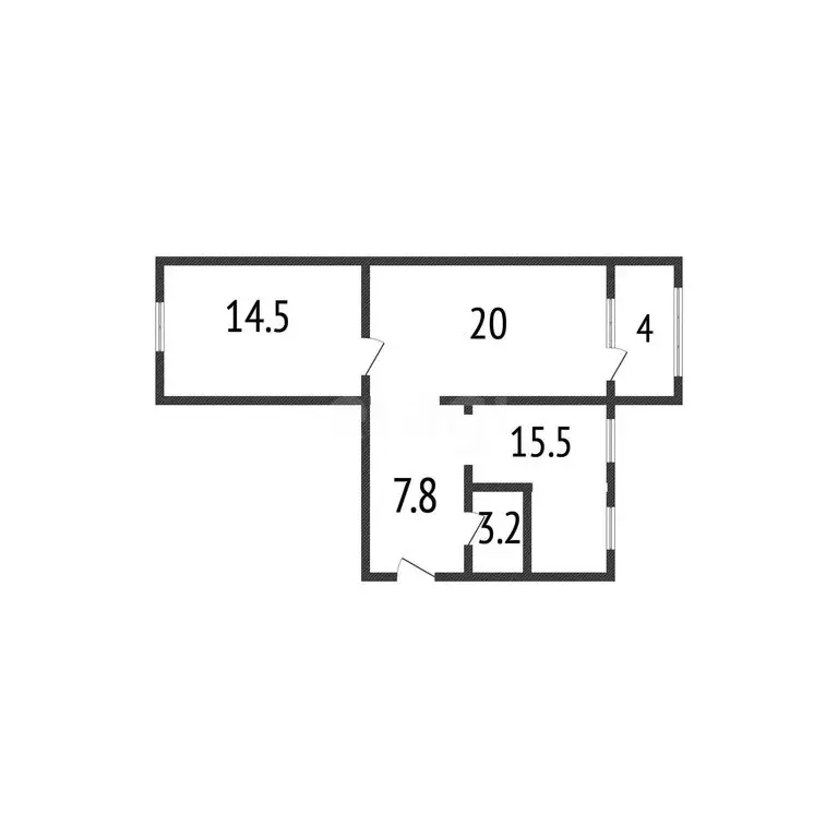 2-комнатная квартира: Каспийск, улица Ленина, 26 (65 м) - Фото 1
