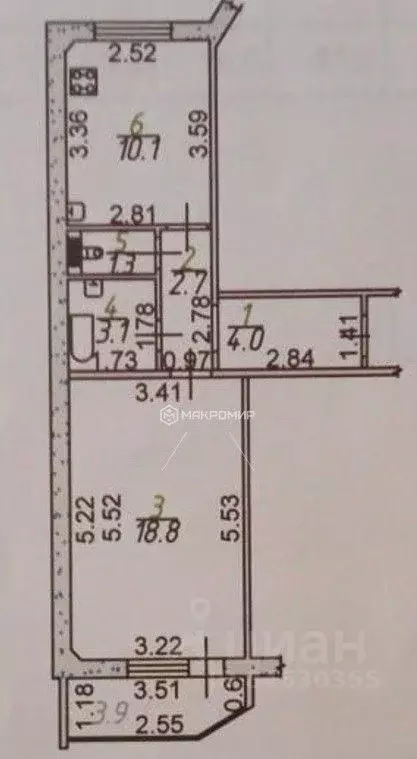 1-к кв. Орловская область, Орел Новая Ботаника мкр, ул. 5-й Орловской ... - Фото 1