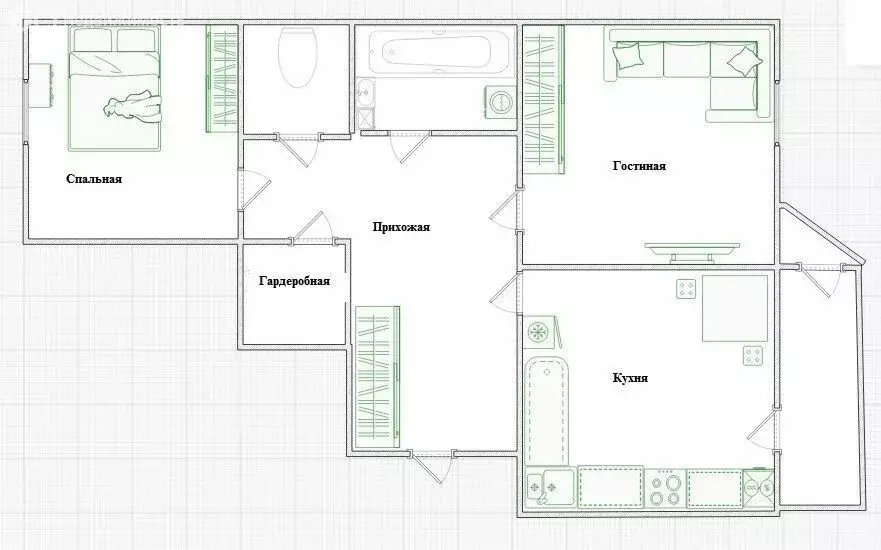 2-комнатная квартира: Балашиха, улица Дмитриева, 4 (60 м) - Фото 1