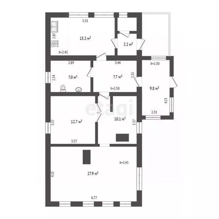 Дом в Вологодская область, Белозерск ул. Карла Маркса, 87 (93 м) - Фото 1