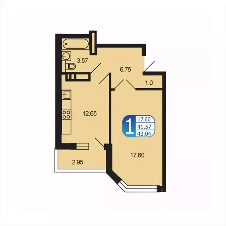 1-к кв. Московская область, Рузский муниципальный округ, Тучково пгт ... - Фото 1