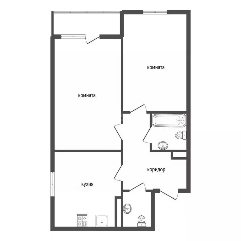 2-к кв. Воронежская область, Воронеж ул. 45-й Стрелковой Дивизии, ... - Фото 2