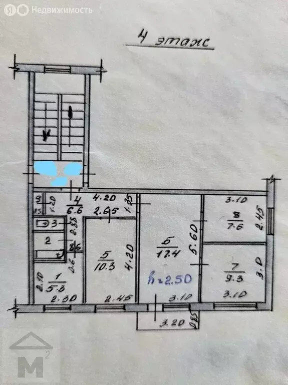 4-комнатная квартира: Абакан, улица Итыгина, 3 (59.3 м) - Фото 1