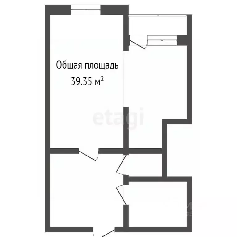 1-к кв. Кемеровская область, Кемерово просп. Шахтеров, 62а (39.0 м) - Фото 1