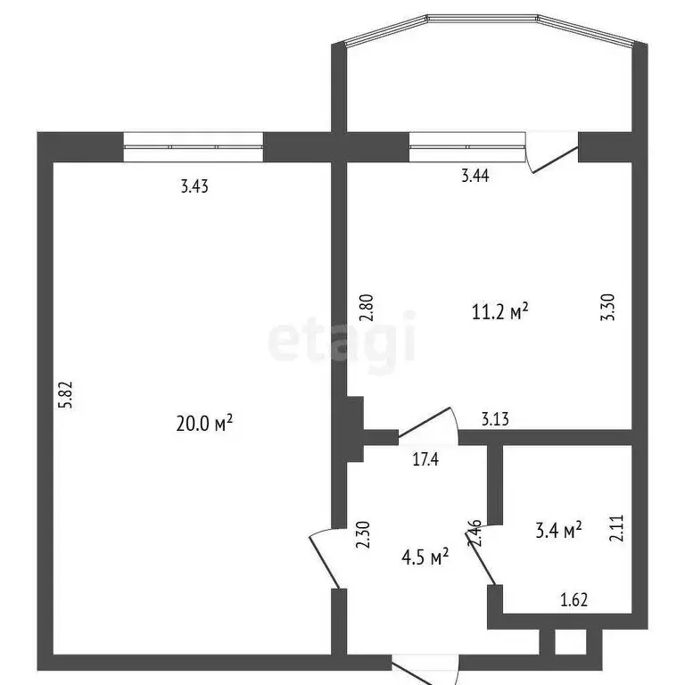1-комнатная квартира: Якутск, улица Лермонтова, 90 (39.1 м) - Фото 0