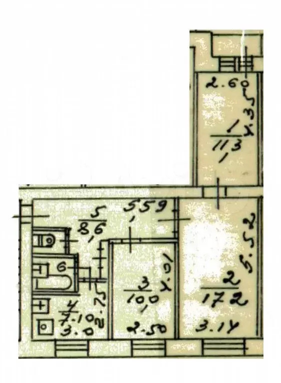 3-к. квартира, 58 м, 3/9 эт. - Фото 0