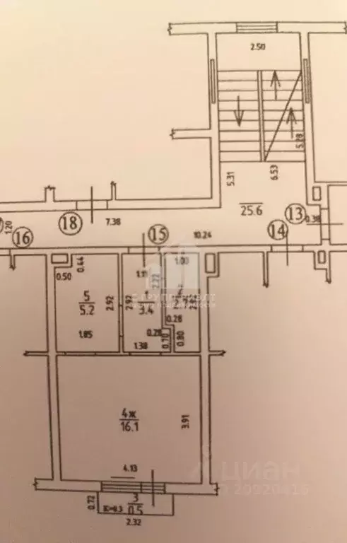 Студия Калининградская область, Калининград Товарная ул., 1А (27.4 м) - Фото 2