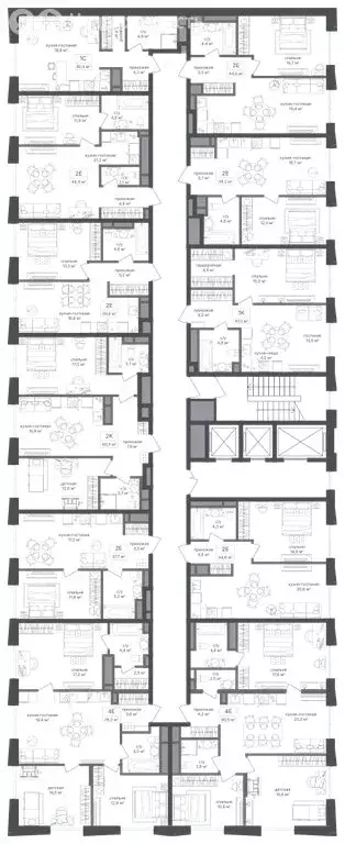 1-комнатная квартира: Москва, 1-й Кирпичный переулок, 15А (38.9 м) - Фото 2
