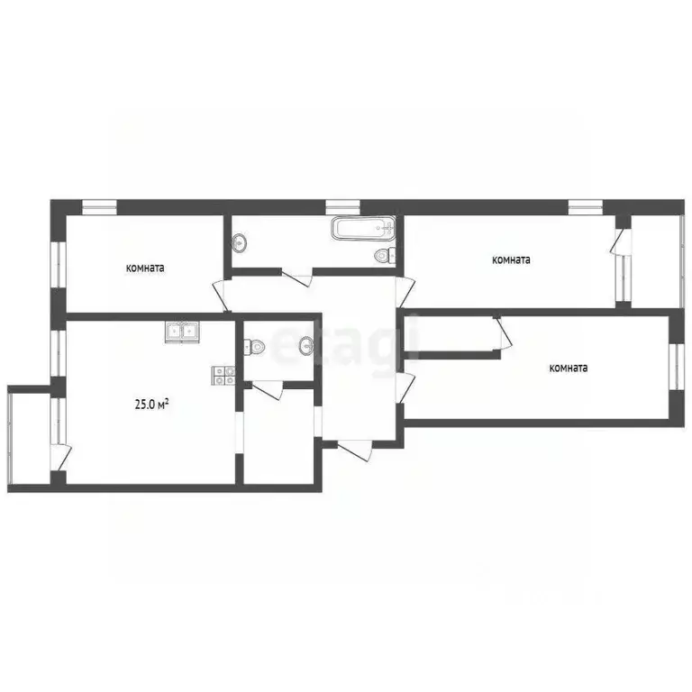 3-к кв. Краснодарский край, Анапа Анапское ш., 24к1 (91.4 м) - Фото 2