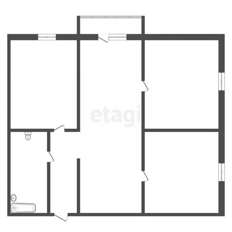 2-к кв. Амурская область, Благовещенск Батарейная ул., 30 (43.8 м) - Фото 1