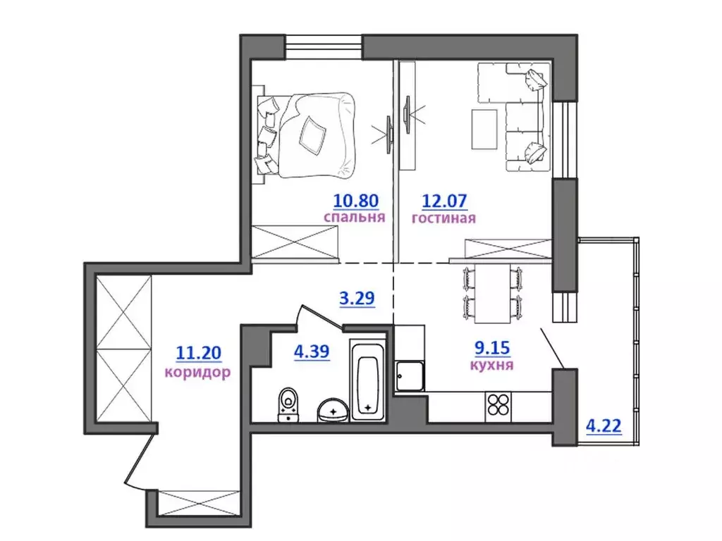 2-к кв. Иркутская область, Иркутский муниципальный округ, Маркова рп ... - Фото 1
