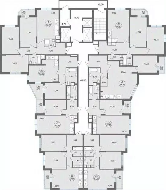 3-к кв. Липецкая область, Липецк ул. Ф.С. Игнатьева, 33к2 (84.0 м) - Фото 2