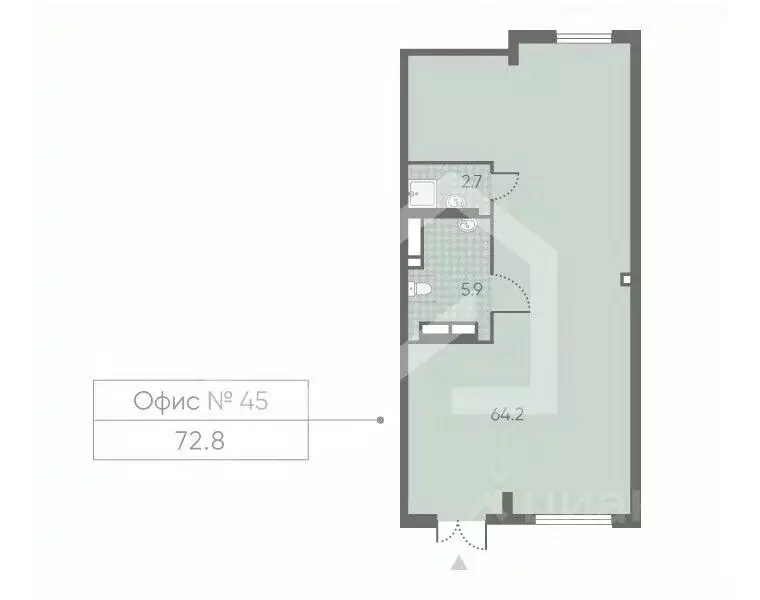 Помещение свободного назначения в Москва Производственная ул., 17 (73 ... - Фото 2