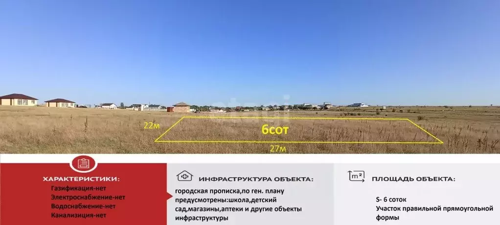 Участок в Крым, Симферопольский район, Родниковское с/пос, с. Новый ... - Фото 0