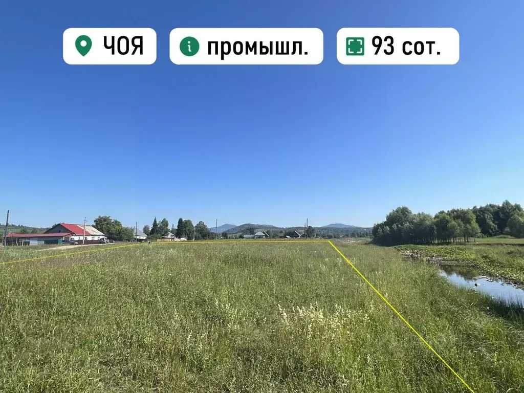 Участок в Алтай, с. Чоя ул. Социалистическая (93.0 сот.) - Фото 1