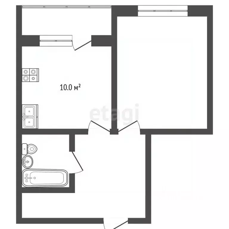 1-к кв. Севастополь ул. Александра Косарева, 18 (41.0 м) - Фото 2