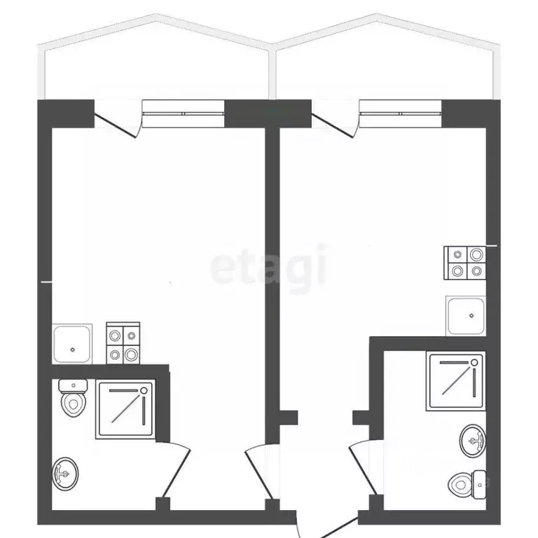 2-к кв. Крым, Ялта ул. Дражинского, 48В (53.7 м) - Фото 1