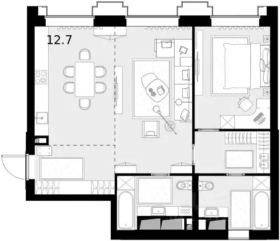 2-к кв. Москва ул. Демьяна Бедного, 24С8 (77.8 м) - Фото 0