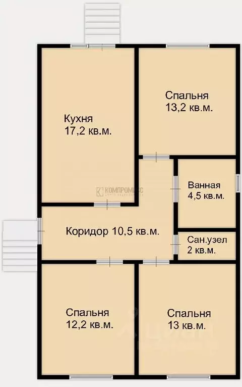 Дом в Краснодарский край, Северский район, Ильское городское ... - Фото 1