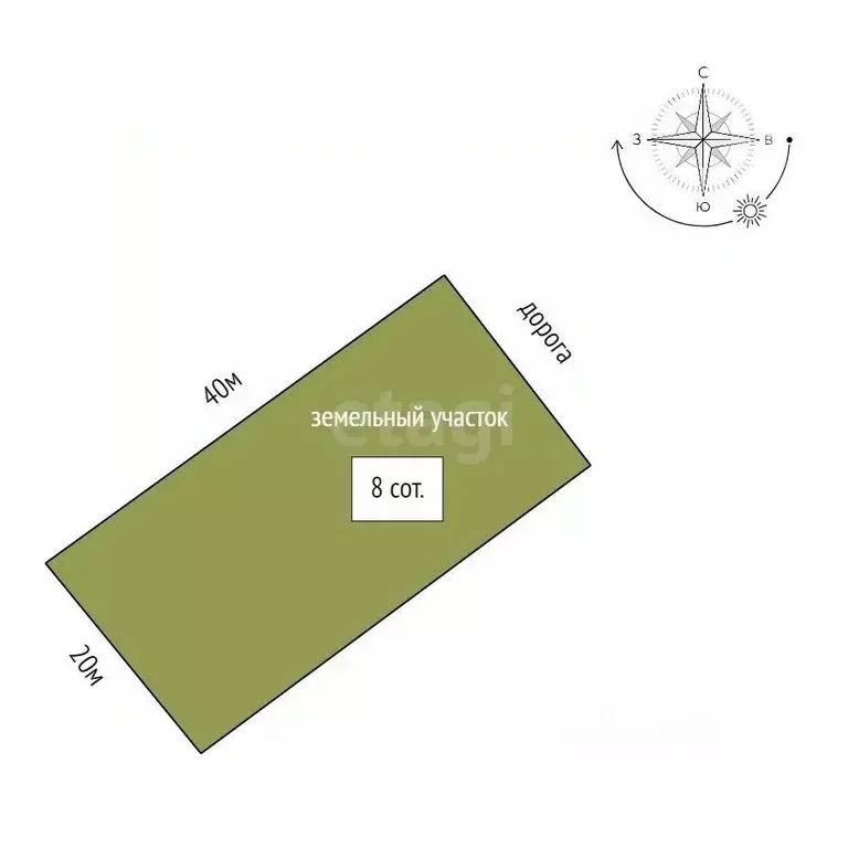 Участок в Хабаровский край, Хабаровский район, с. Корсаково-1  (8.0 ... - Фото 1