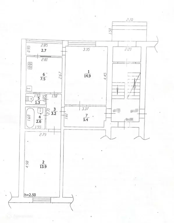 Продаётся 2-к квартира, 49 м - Фото 1