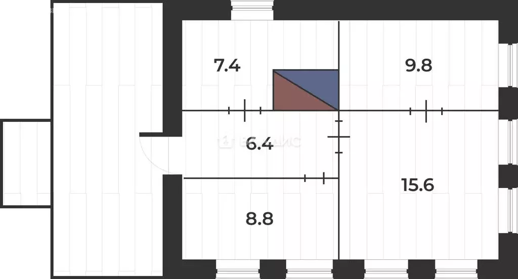 Дом в село Тамбовка, Амурский переулок, 15 (48 м) - Фото 1