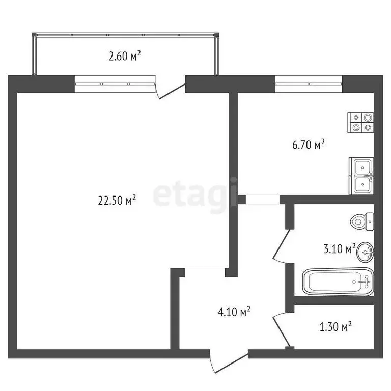 1-комнатная квартира: Ростов-на-Дону, улица Страны Советов, 44 (30 м) - Фото 0