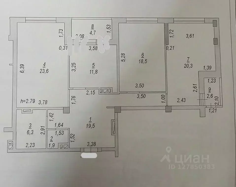 3-к кв. Ростовская область, Ростов-на-Дону ул. Зорге, 11 (102.0 м) - Фото 1