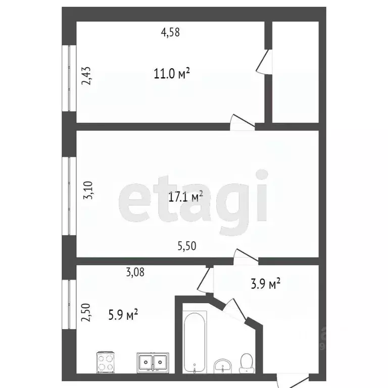 2-к кв. Крым, Алушта ул. Ленина (35.0 м) - Фото 0